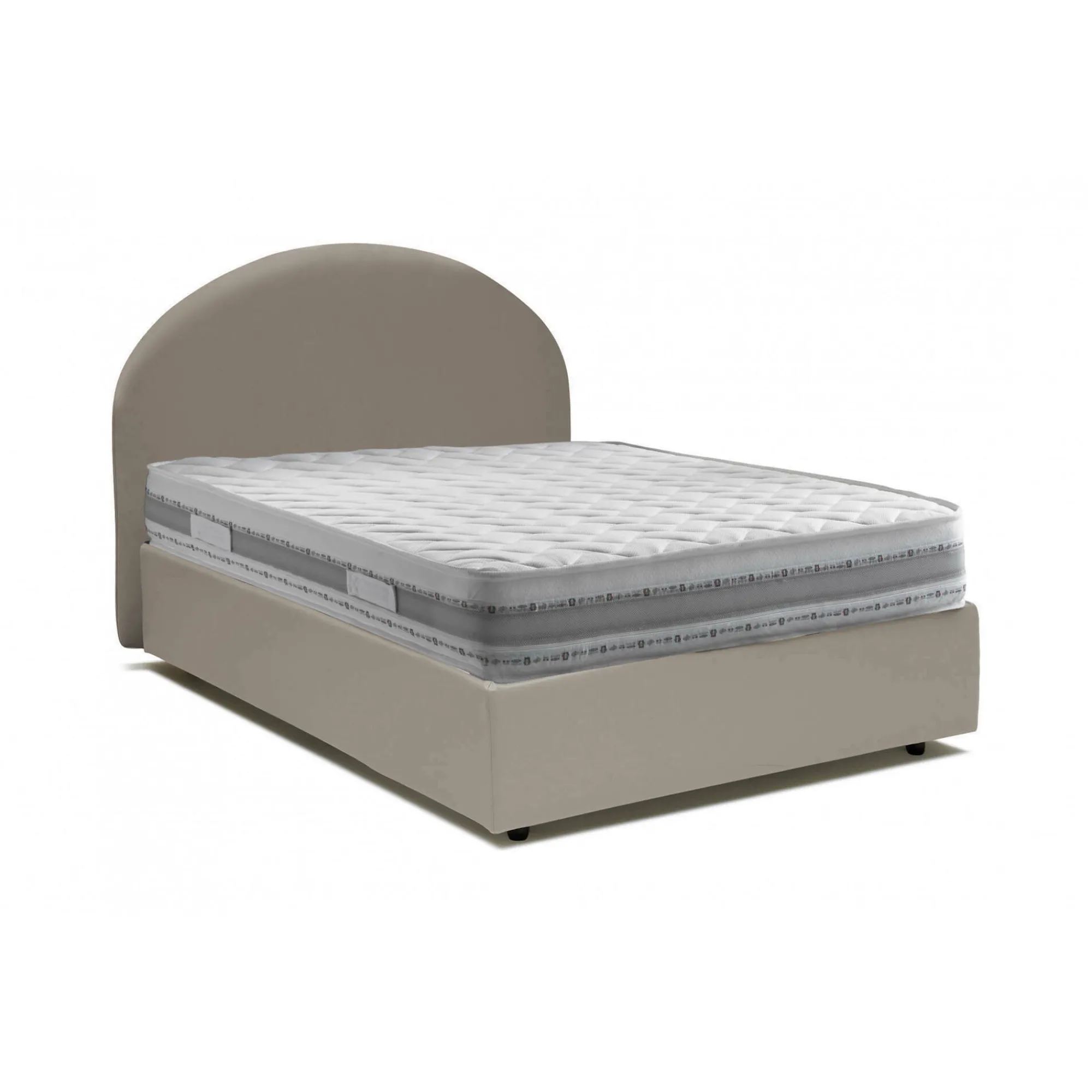 Letto piazza e mezza Ambher, con materasso Cm 120x190 incluso,<Dmora Cheap