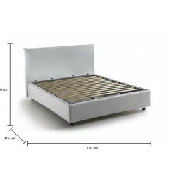 Letto piazza e mezza Amorino, adatto per materasso Cm 120x190,<Dmora Clearance