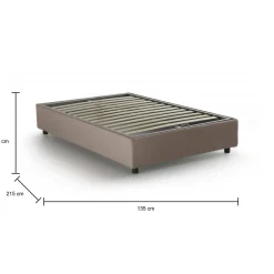 Letto piazza e mezza Andla, adatto per materasso Cm 120x200,<Dmora Hot