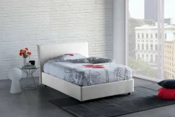 Letto piazza e mezza Anissa, adatto per materasso Cm 120x200,<Dmora Outlet