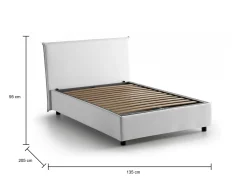 Letto piazza e mezza Anyta, adatto per materasso Cm 120x190,<Dmora Online