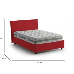 Letto piazza e mezza Anyta, adatto per materasso Cm 120x190,<Dmora Best Sale