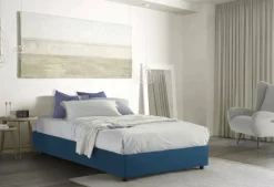 Letto piazza e mezza Ariba, adatto per materasso Cm 120x190,<Dmora Cheap