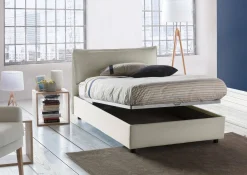 Letto piazza e mezza Arnaldo, adatto per materasso Cm 120x200,<Dmora New