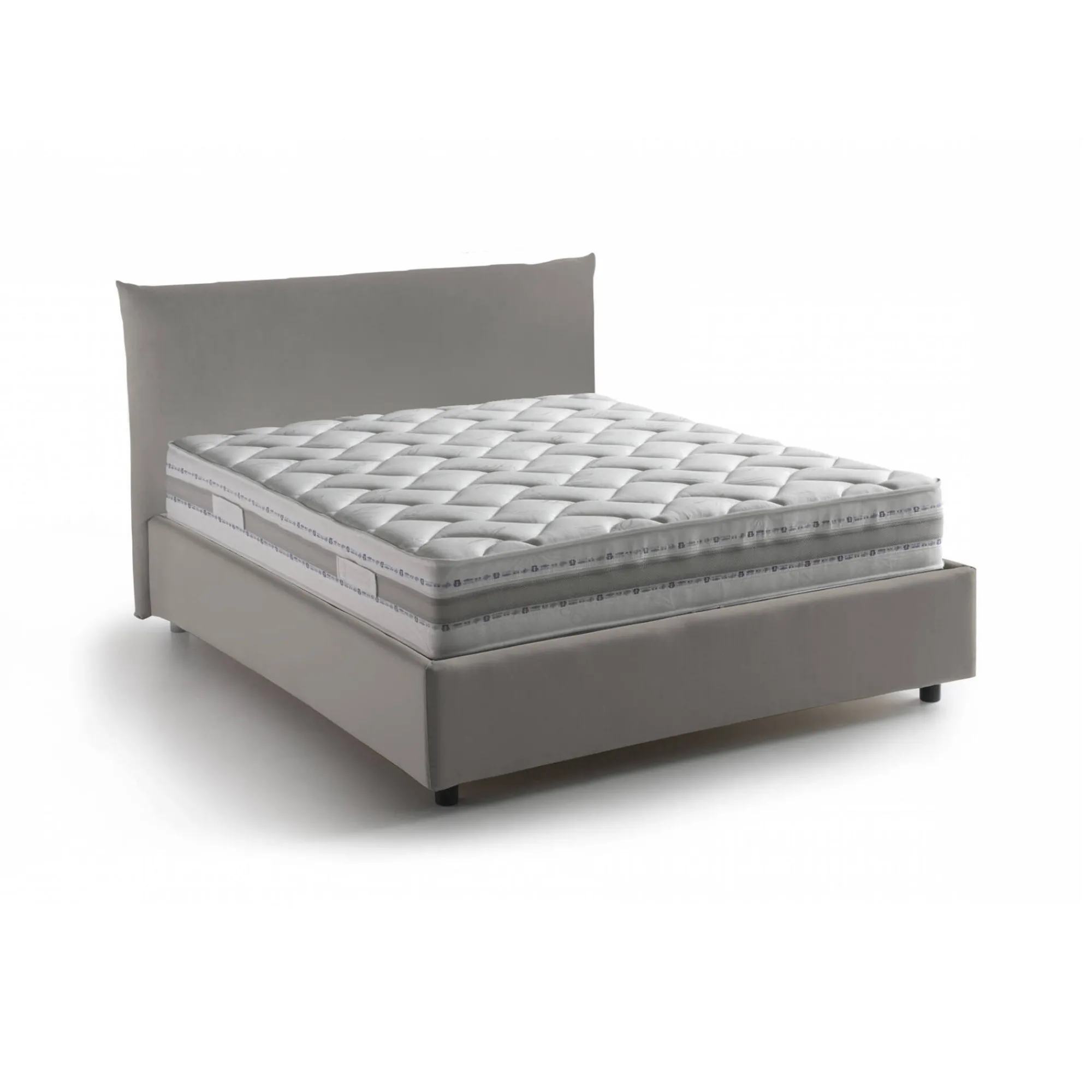 Letto piazza e mezza Arpaise, con materasso Cm 120x190 incluso,<Dmora Best
