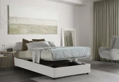 Letto piazza e mezza Asid, adatto per materasso Cm 120x190,<Dmora New