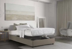 Letto piazza e mezza Asid, adatto per materasso Cm 120x190,<Dmora Outlet