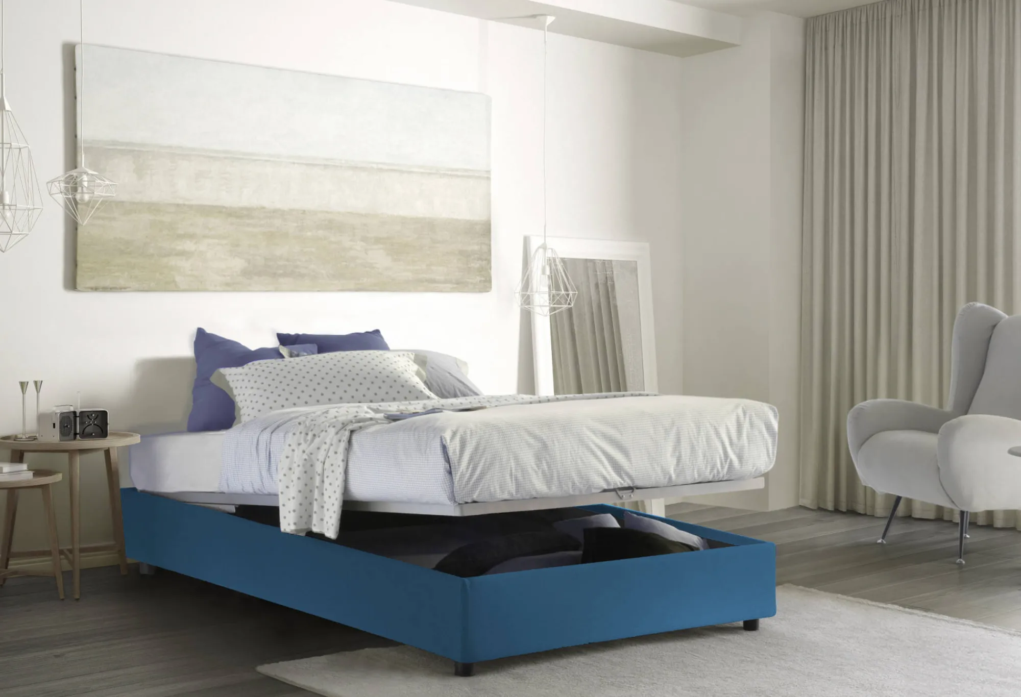 Letto piazza e mezza Asid, adatto per materasso Cm 120x190,<Dmora Flash Sale