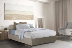 Letto piazza e mezza Atar, con materasso Cm 120x190 incluso,<Dmora Online