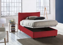 Letto piazza e mezza Attinia, con materasso Cm 120x190 incluso,<Dmora Fashion
