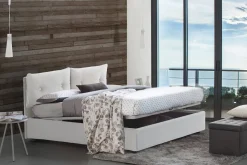Letto piazza e mezza Bacio, con materasso Cm 120x190 incluso,<Dmora New