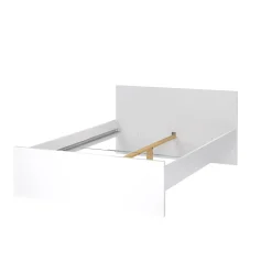 Letto piazza e mezza Bora, 146x207 h80 cm, Bianco<Dmora Fashion