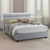Letto piazza e mezza Briosco, Con materasso Cm 120x190 incluso,<Dmora Discount