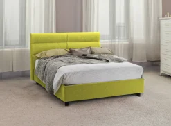 Letto piazza e mezza Briosco, Con materasso Cm 120x190 incluso,<Dmora Cheap