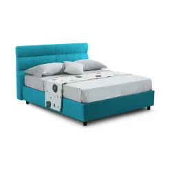 Letto piazza e mezza Briosco, Con materasso Cm 120x190 incluso,<Dmora Clearance