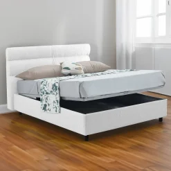 Letto piazza e mezza Briona, Adatto a materasso Cm 120x200,<Dmora Shop