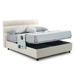Letto piazza e mezza Briona, Adatto a materasso Cm 120x200,<Dmora Outlet