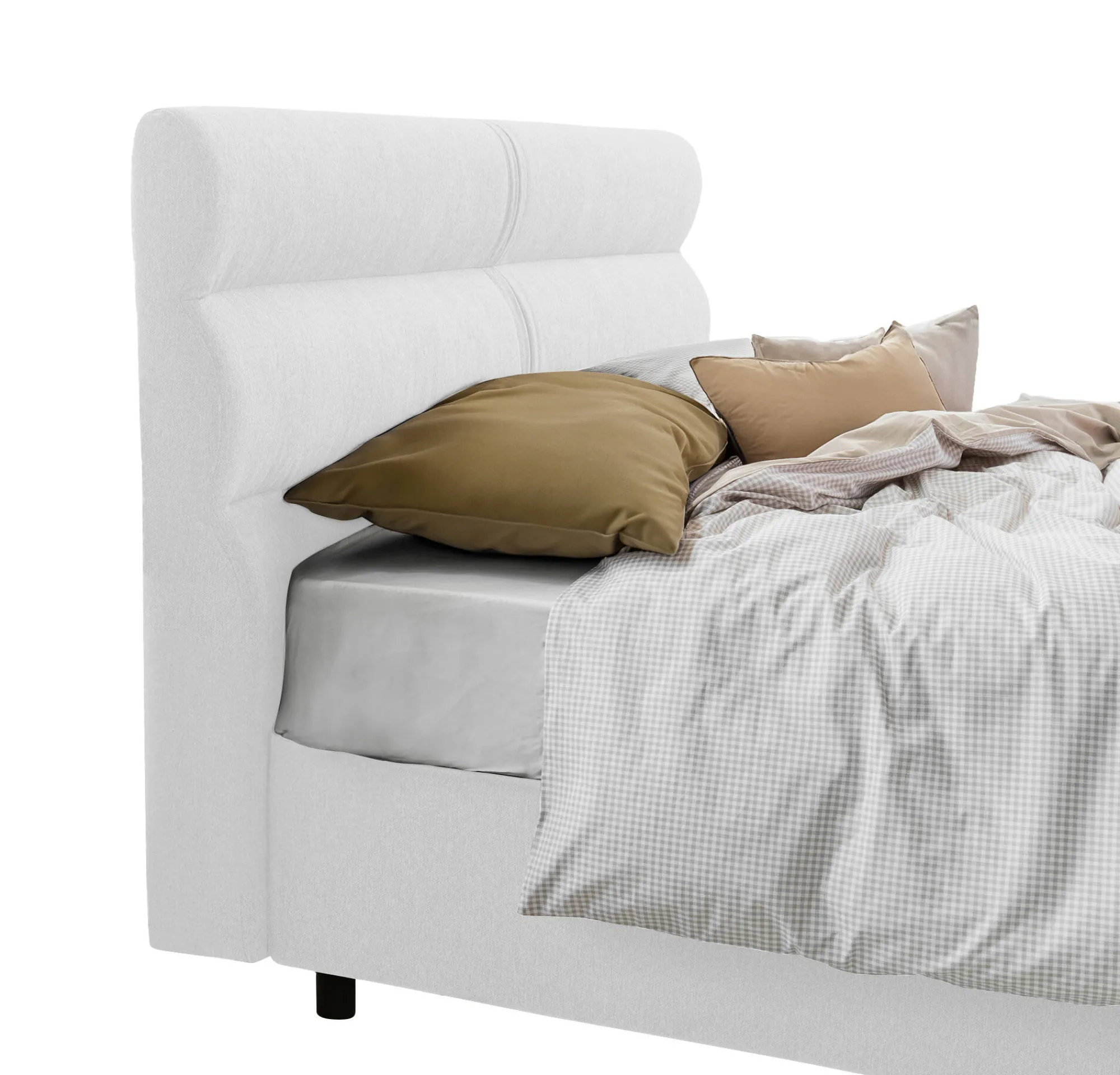 Letto piazza e mezza Briosco, Con materasso Cm 120x190 incluso,<Dmora Sale