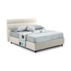 Letto piazza e mezza Brivio, Adatto a materasso Cm 120x190,<Dmora Flash Sale