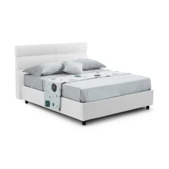 Letto piazza e mezza Brivio, Adatto a materasso Cm 120x190,<Dmora Sale