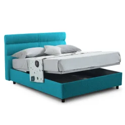 Letto piazza e mezza Brivio, Adatto a materasso Cm 120x190,<Dmora Discount