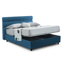Letto piazza e mezza Brivio, Adatto a materasso Cm 120x190,<Dmora Online