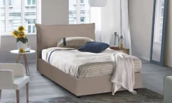 Letto piazza e mezza Cistus, con materasso Cm 120x190 incluso,<Dmora Fashion