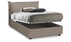Letto piazza e mezza Dlemin, adatto per materasso Cm 120x200,<Dmora Store