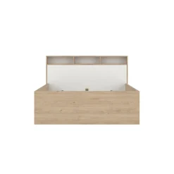 Letto piazza e mezza Drovell, 206x150 h97 cm, Rovere e Bianco<Dmora Outlet