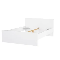Letto piazza e mezza Geraldine, Sommier per camera da letto, Giroletto per stanza, Struttura porta materasso, 146x197 h80 cm, Bianco<Dmora Hot