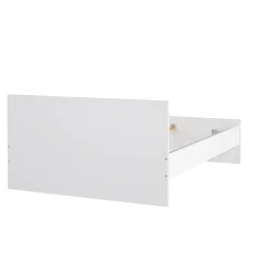 Letto piazza e mezza Geraldine, Sommier per camera da letto, Giroletto per stanza, Struttura porta materasso, 146x197 h80 cm, Bianco<Dmora Hot
