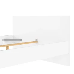 Letto piazza e mezza Geraldine, Sommier per camera da letto, Giroletto per stanza, Struttura porta materasso, 146x197 h80 cm, Bianco<Dmora Hot