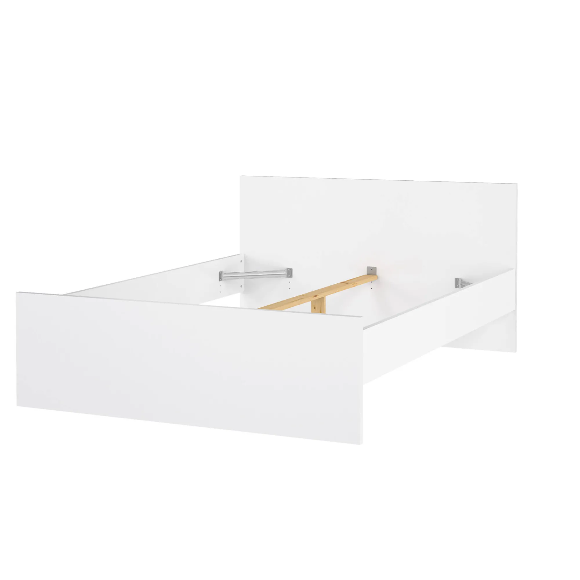 Letto piazza e mezza Gustava, 146x197 h80 cm, Bianco<Dmora Best
