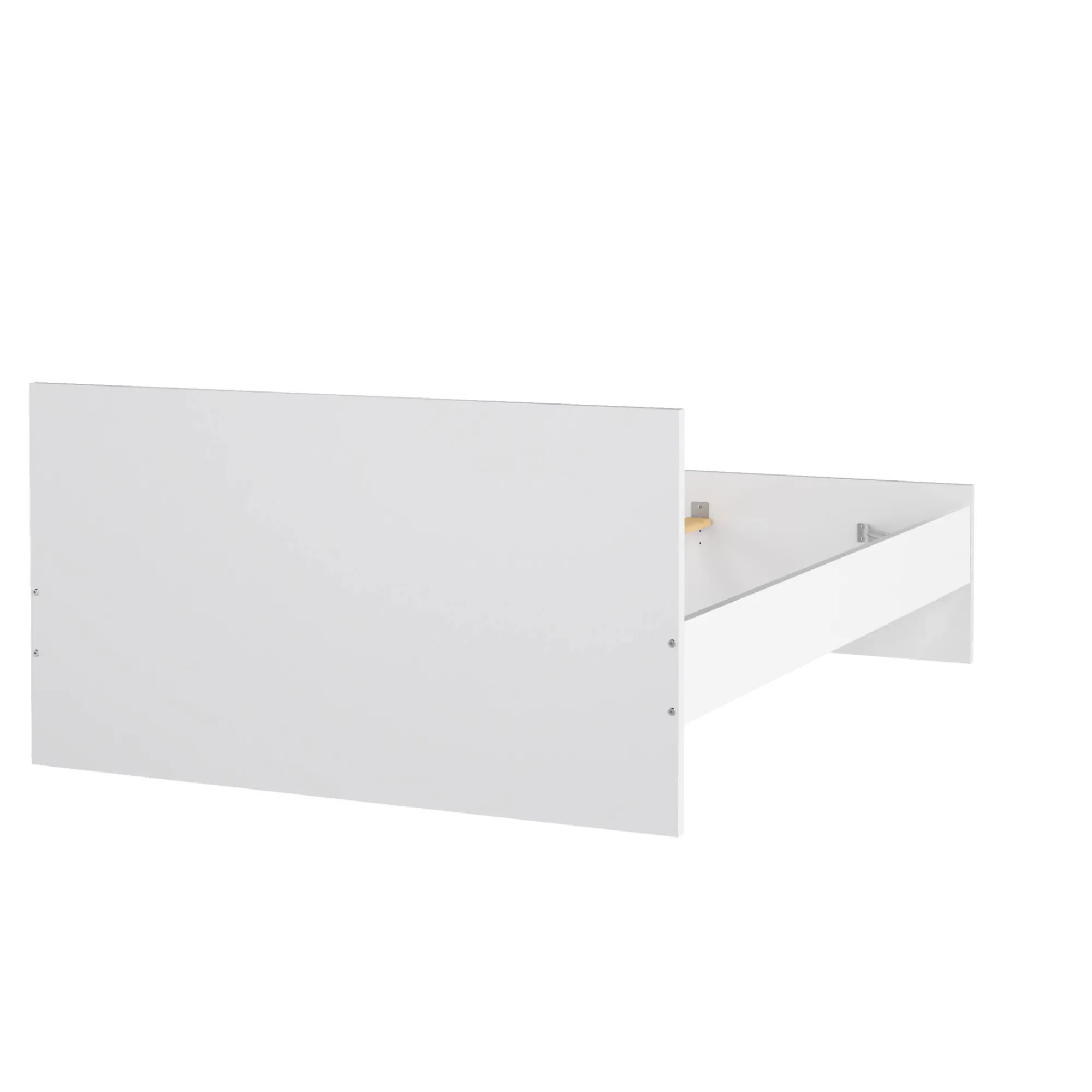 Letto piazza e mezza Gustava, 146x197 h80 cm, Bianco<Dmora Best