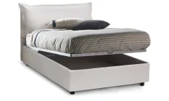 Letto piazza e mezza Latona, adatto per materasso Cm 120x190,<Dmora Discount