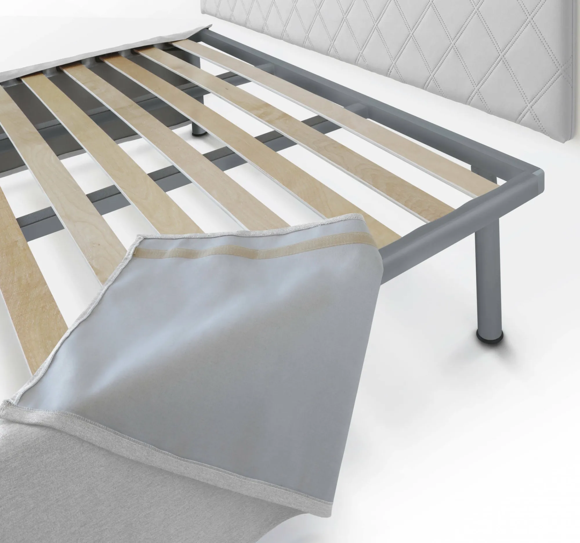 Letto piazza e mezza Opale, Cm 120x190,<Dmora Cheap