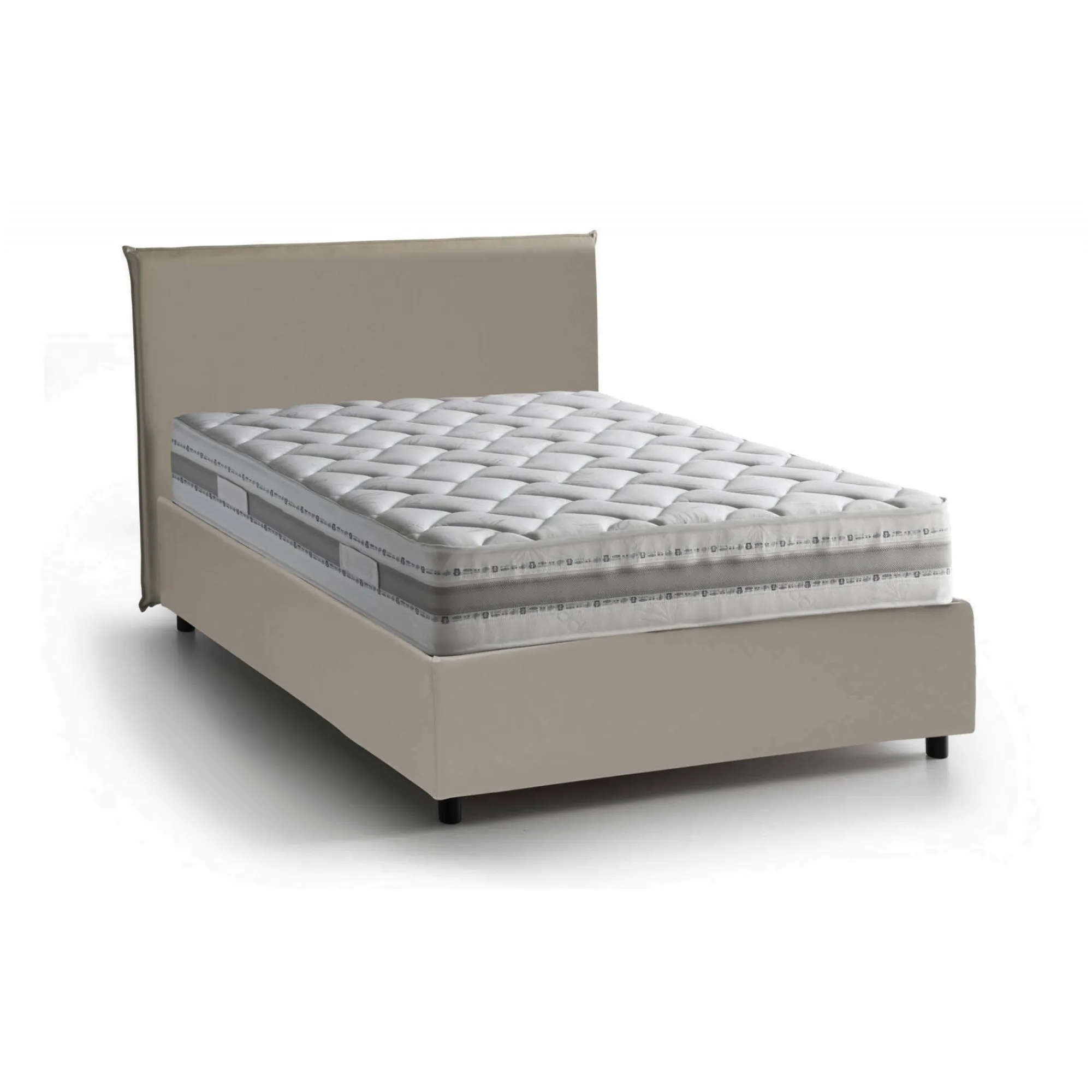 Letto piazza e mezza Re, con materasso Cm 120x200 incluso,<Dmora Clearance