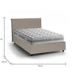 Letto piazza e mezza Re, con materasso Cm 120x200 incluso,<Dmora Clearance