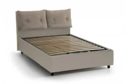 Letto piazza e mezza Rubino, adatto per materasso Cm 120x190,<Dmora New
