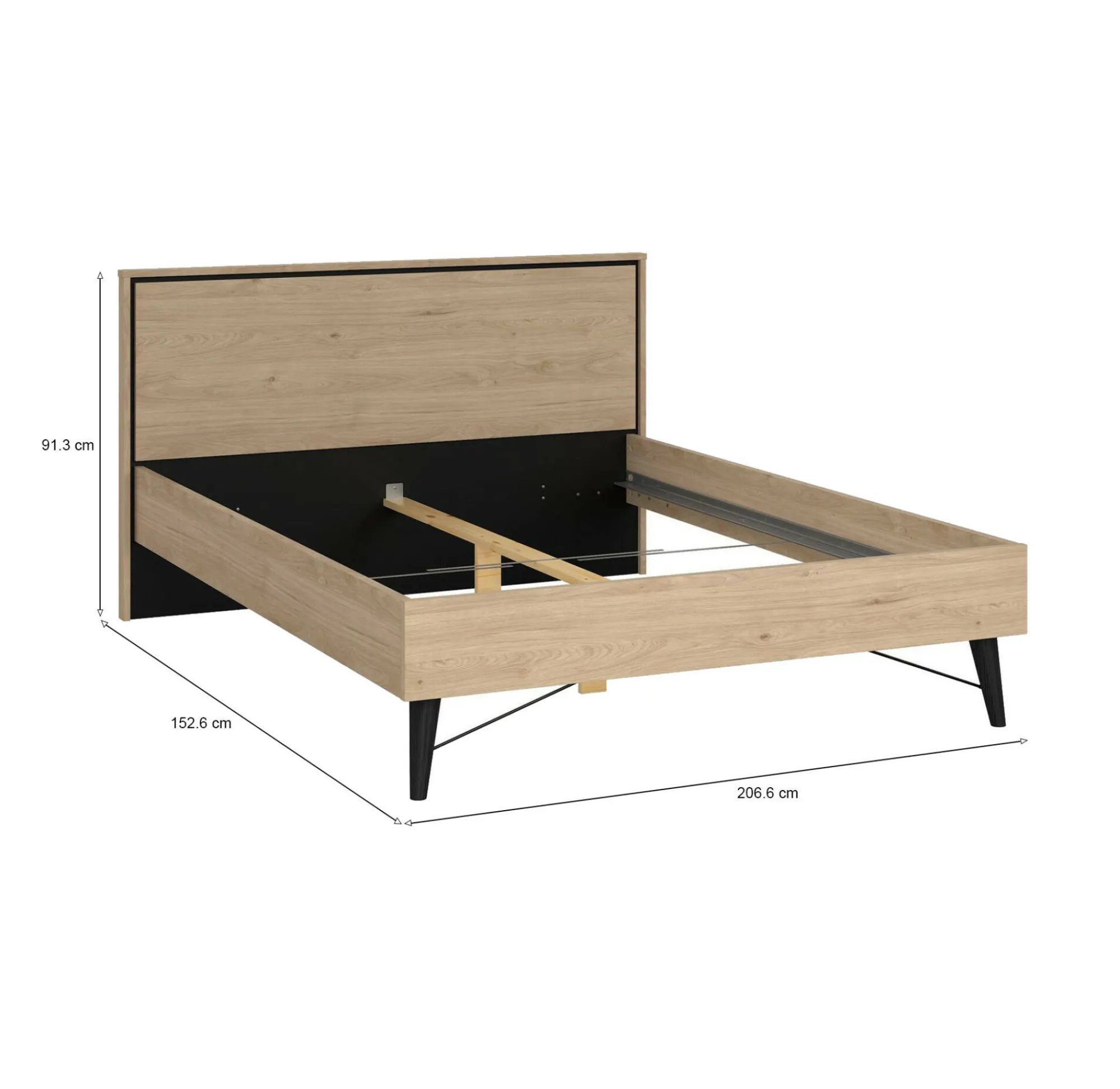 Letto piazza e mezza Zocca, 207x153 h91 cm,<Dmora Best Sale
