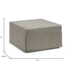 Letto pieghevole Abak, Cm 80x80h45,<Dmora Sale