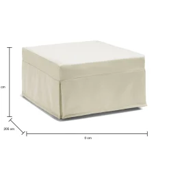 Letto pieghevole Abak, Cm 80x80h45,<Dmora Outlet
