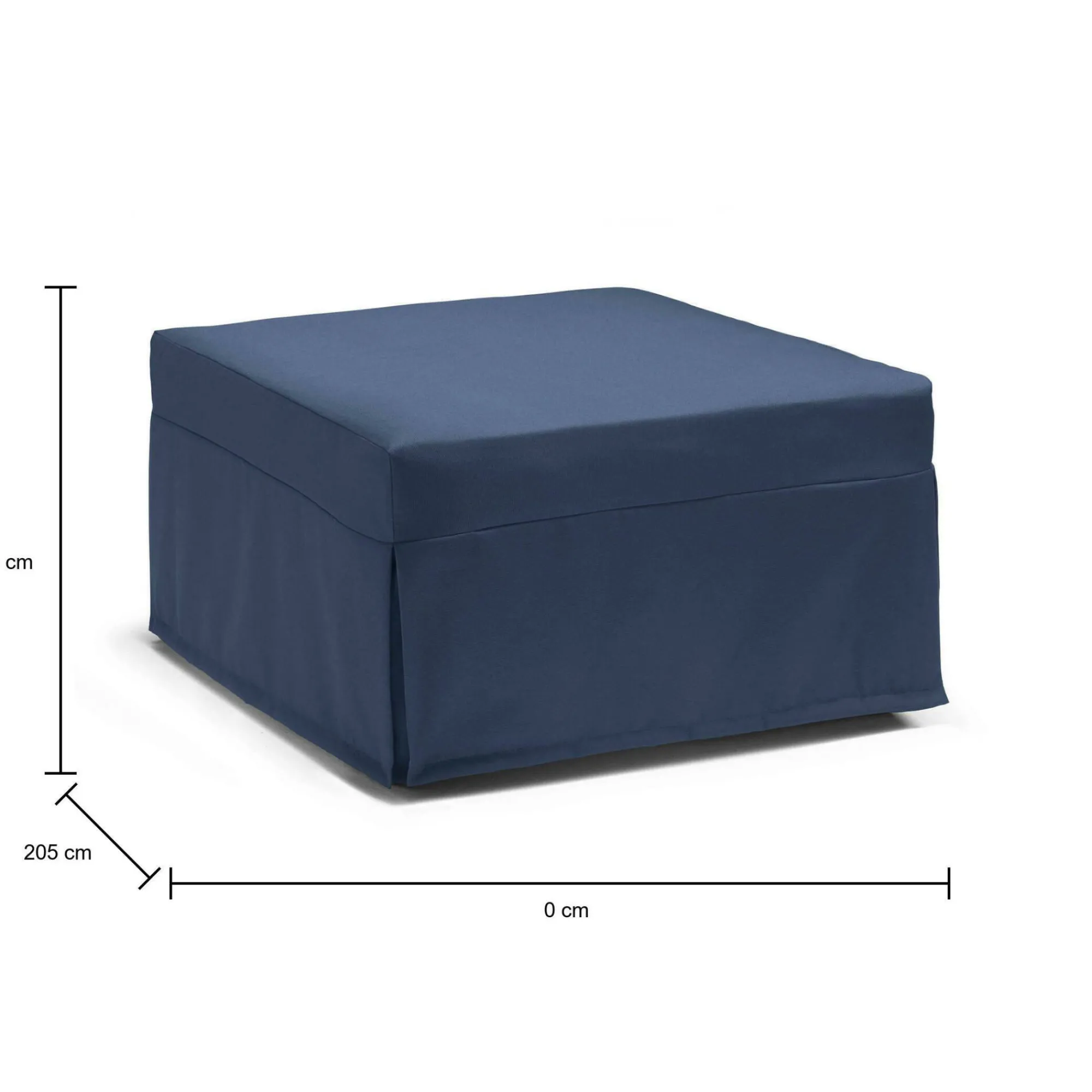 Letto pieghevole Abak, Cm 80x80h45,<Dmora Discount
