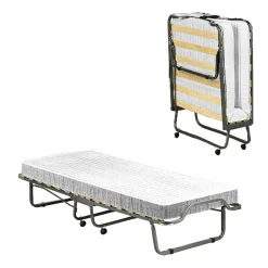 Letto pieghevole Banzi, 80x200h40 cm, materasso memory incluso<Dmora Discount