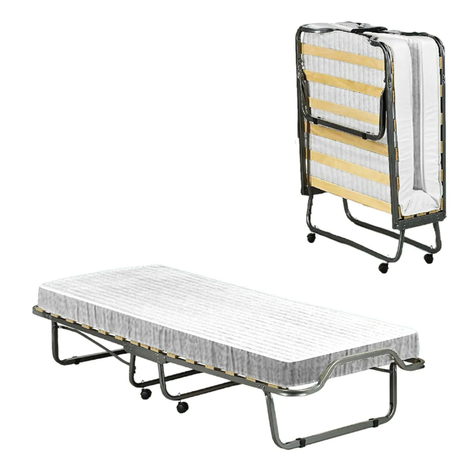 Letto pieghevole Banzi, 80x200h40 cm, materasso memory incluso<Dmora Discount
