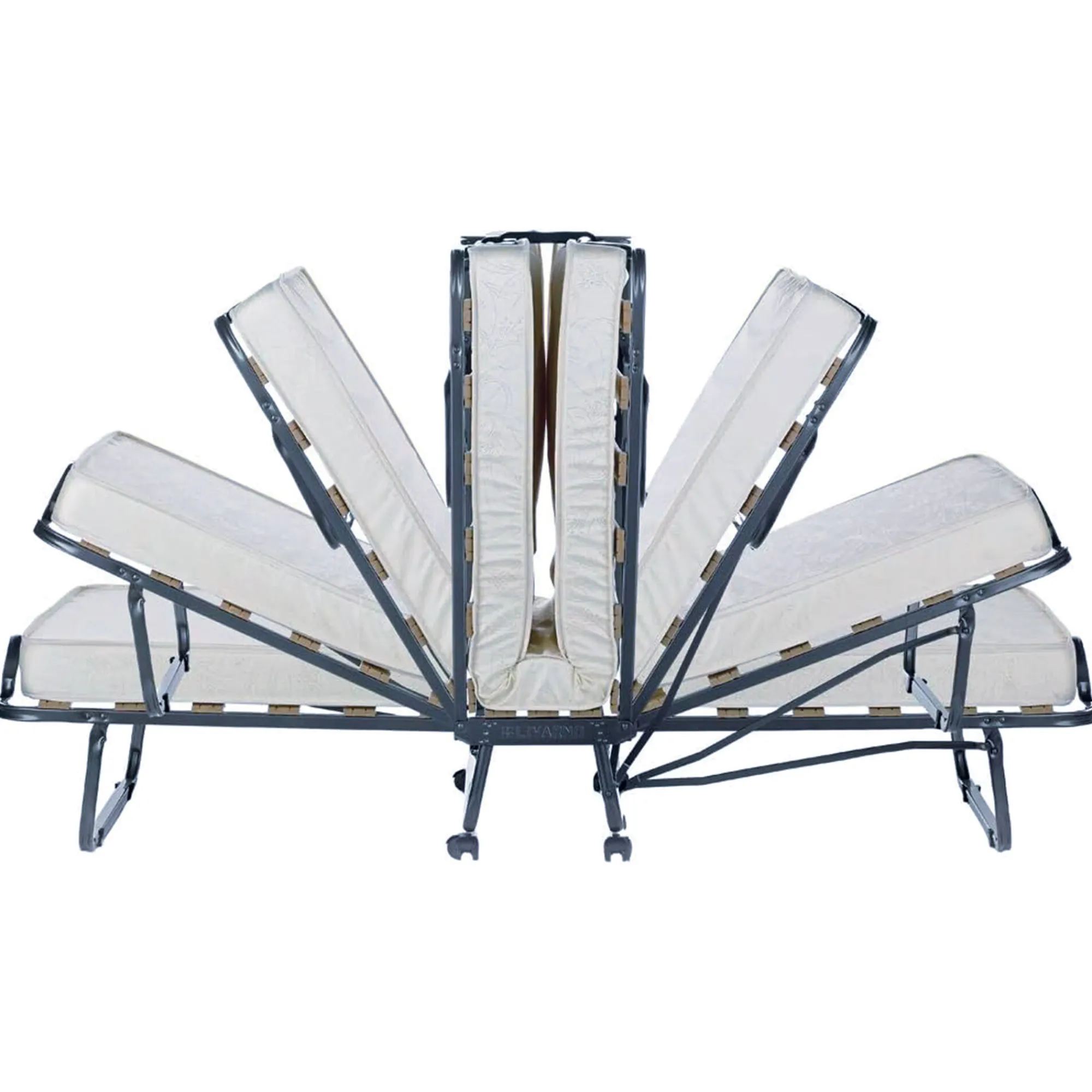 Letto pieghevole Banzi, 80x200h40 cm, materasso memory incluso<Dmora Discount