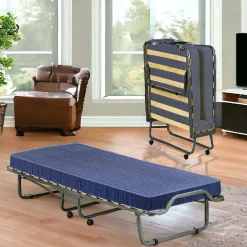 Letto pieghevole Citrino, 80x200h40 cm, materasso incluso<Dmora Online