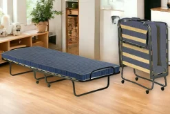 Letto pieghevole Daaronso, 80x190h37 cm, Custodia protettiva su richiesta<Dmora Online