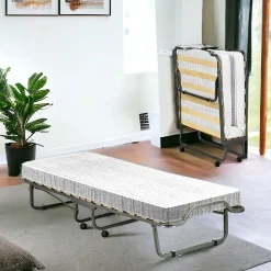 Letto pieghevole Dperic, 80x200h40 cm, materasso incluso<Dmora Best Sale