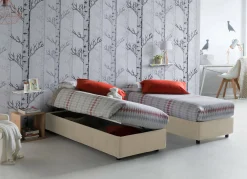Letto singolo Abbi, con materasso Cm 80x190 incluso,<Dmora Store